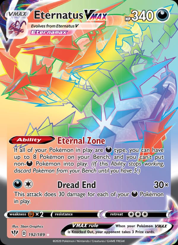 Eternatus VMAX 192/189 Darkness Ablaze (EN)