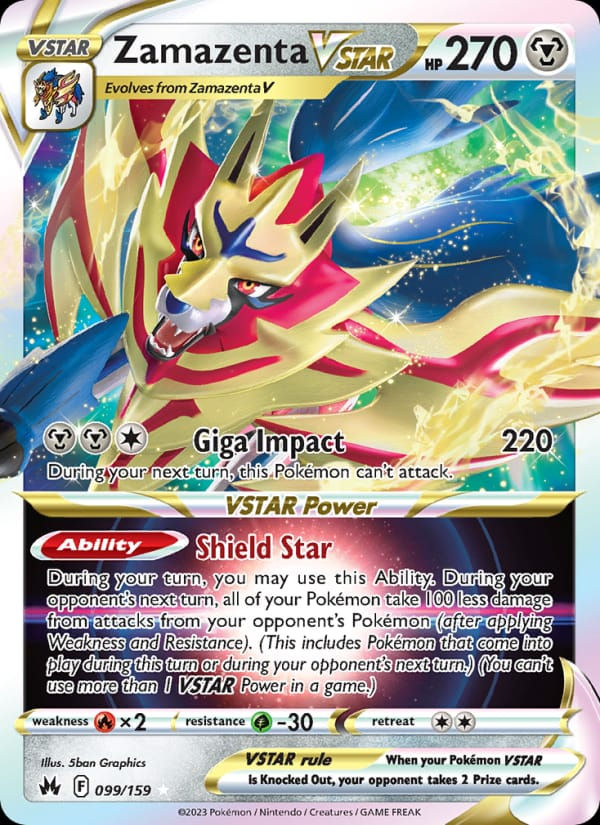 Zamazenta VSTAR 099/159 Crown Zenith (EN)