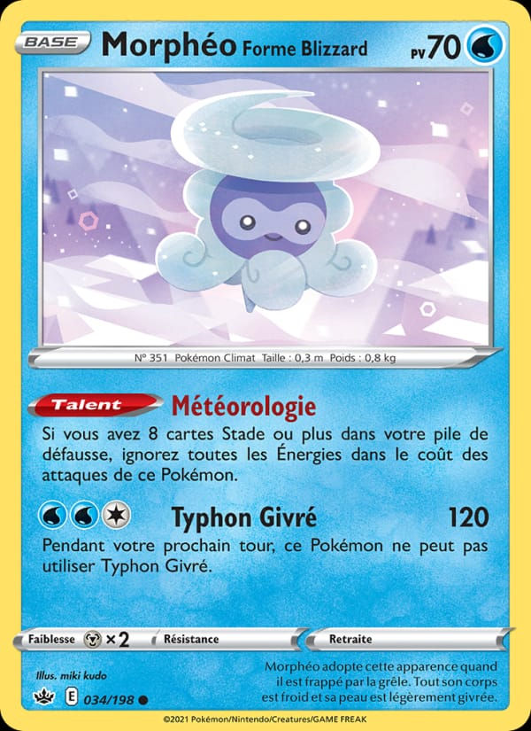 Morphéo Forme Blizzard 034/198 Règne de Glace (FR)