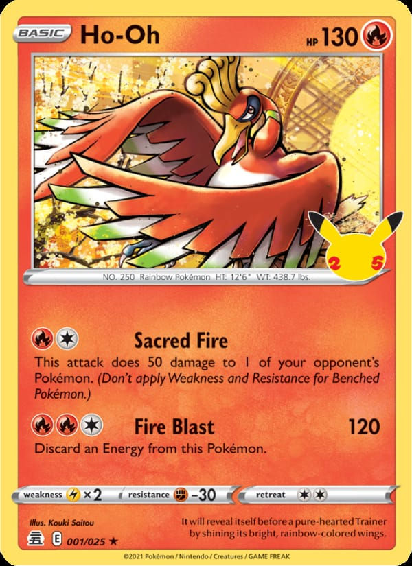 Ho-Oh 001/025 Celebrations (EN)