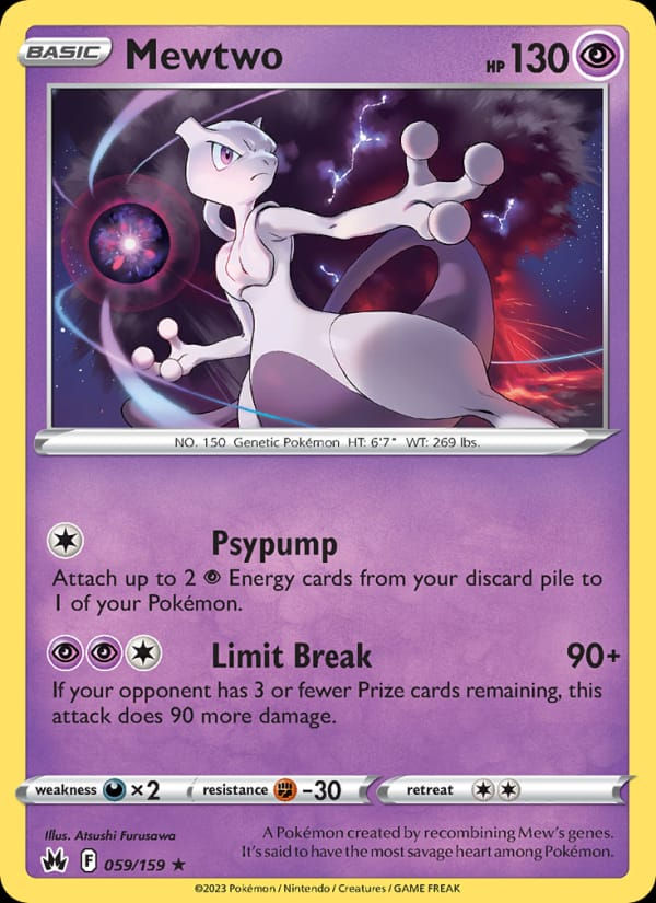 Mewtwo 059/159 Crown Zenith (EN)