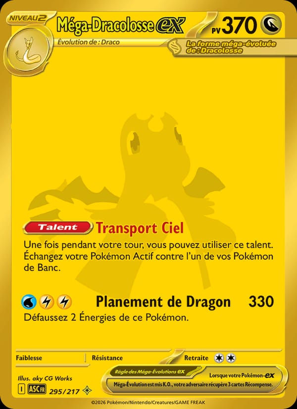 Méga-Dracolosse-ex 295/217 Héros Transcendants (FR)