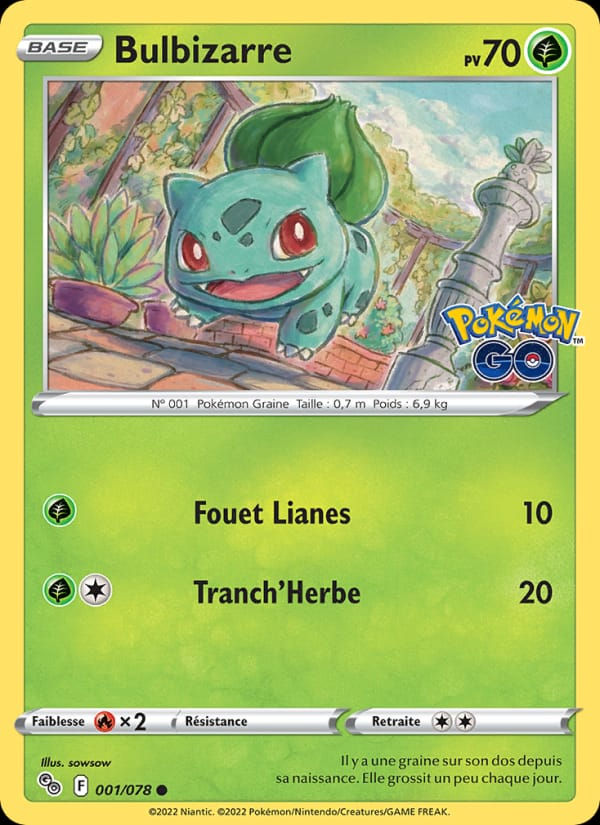 Bulbizarre 001/078 Pokémon GO (FR)