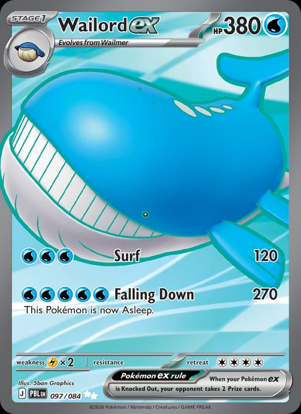 Wailord ex 097/084 Pitch Black (EN)