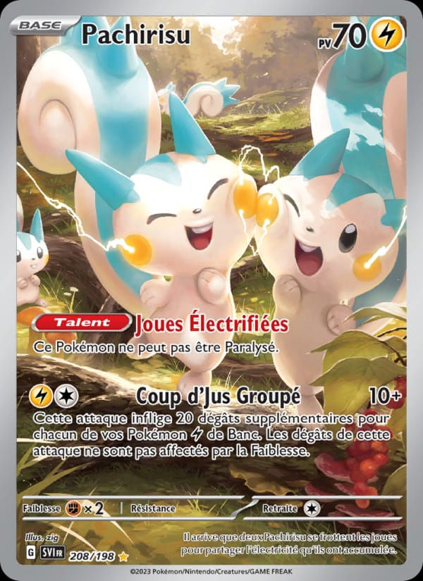 Pachirisu 208/198 Écarlate et Violet (FR)