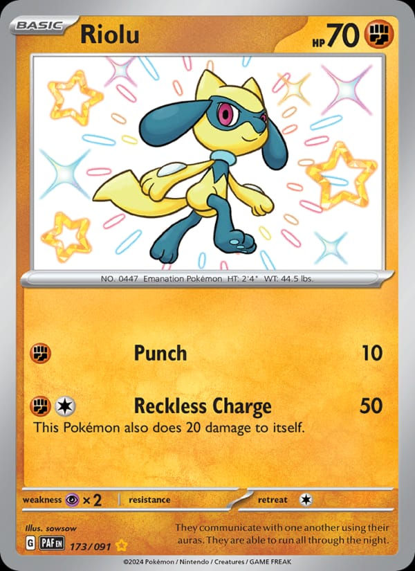 Riolu 173/091 Paldean Fates (EN)