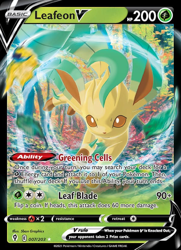 Leafeon V 007/203 Evolving Skies (EN)