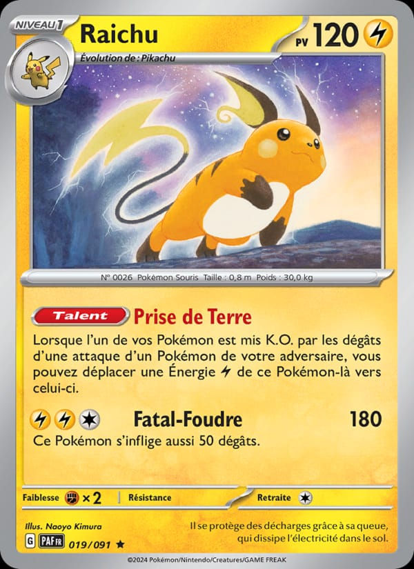 Raichu 019/091 Destinées de Paldea (FR)