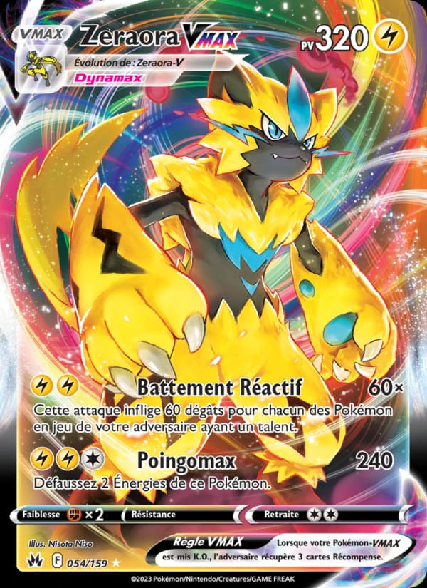 Zeraora VMAX 054/159 Zénith Suprême (FR)