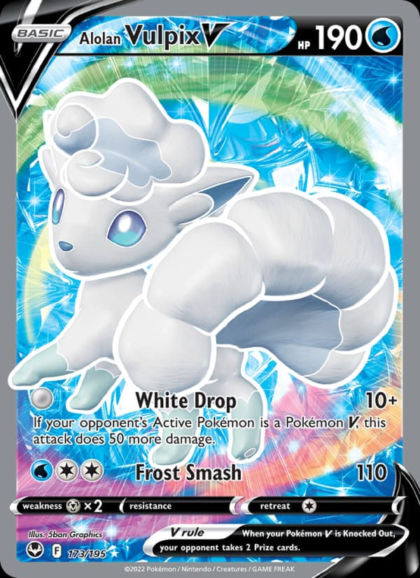 Alolan Vulpix V 173/195 Silver Tempest (EN)
