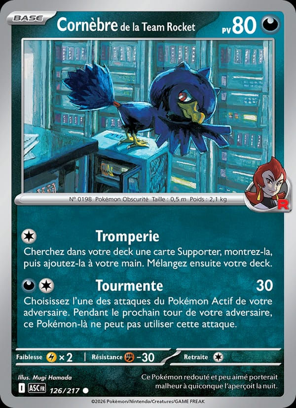 Cornèbre de la Team Rocket 126/217 Héros Transcendants (FR)