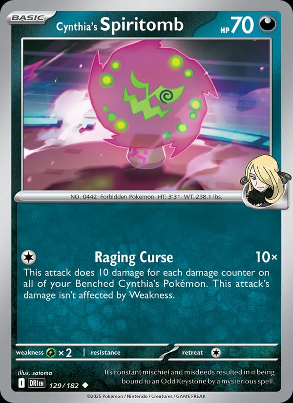 Cynthia's Spiritomb 129/182 Destined Rivals (EN)