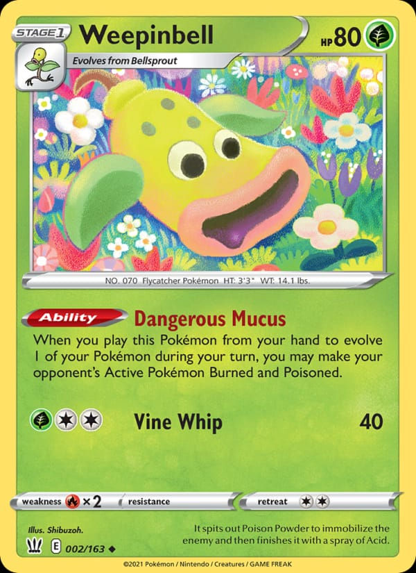 Weepinbell 002/163 Battle Styles (EN)