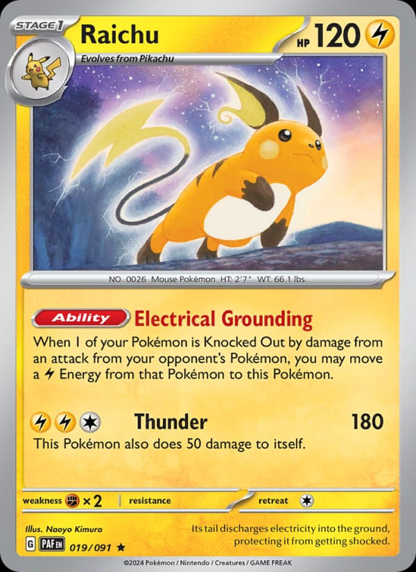 Raichu 019/091 Paldean Fates (EN)