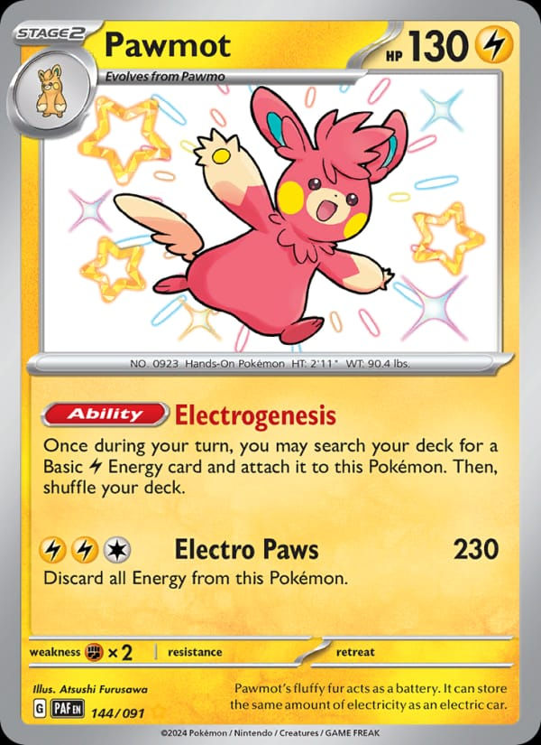 Pawmot 144/091 Paldean Fates (EN)