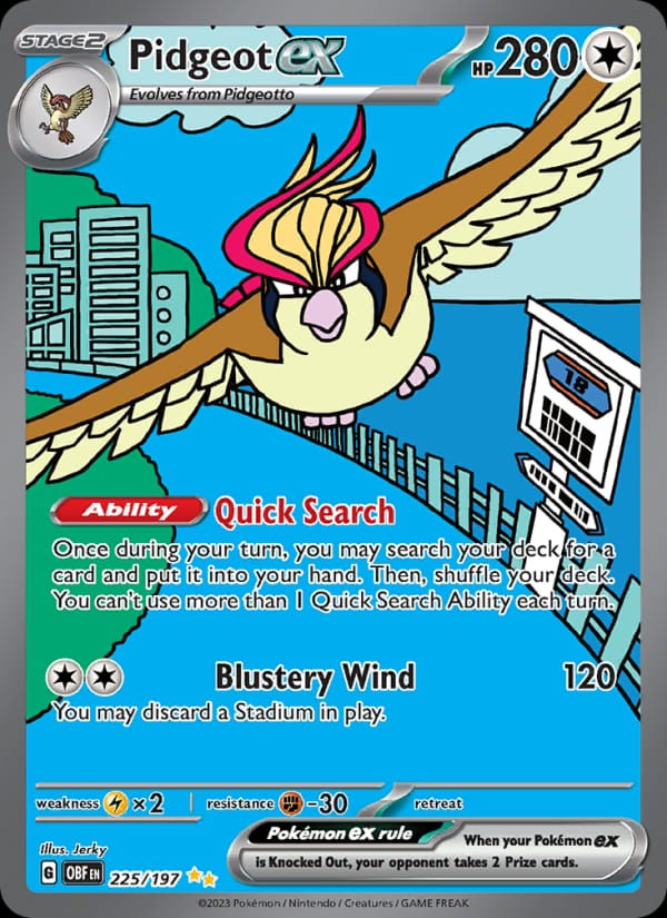 Pidgeot ex 225/197 Obsidian Flames (EN)