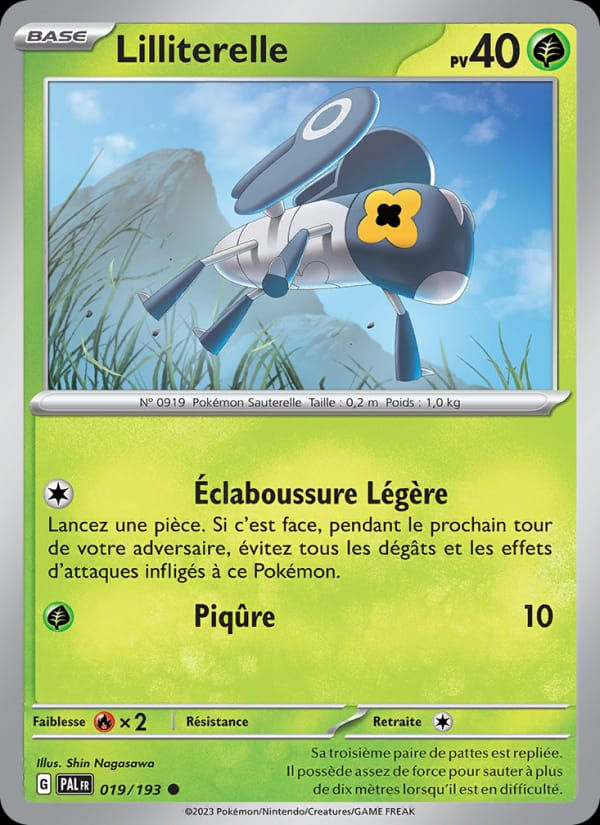 Lilliterelle 019/193 Évolutions à Paldea (FR)