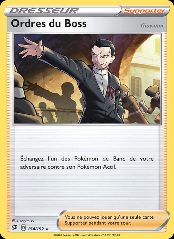 Ordres du Boss (Giovanni) 154/192 Clash des Rebelles (FR)