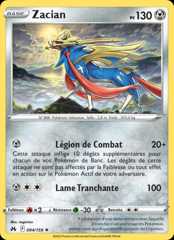 Zacian 094/159 Zénith Suprême (FR)