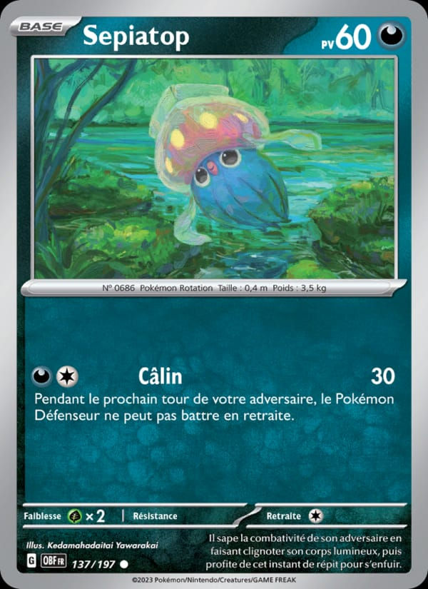 Sepiatop 137/197 Flammes Obsidiennes (FR)