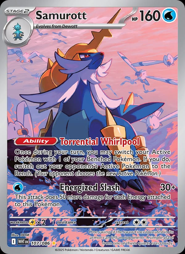 Samurott 107/086 White Flare (EN)