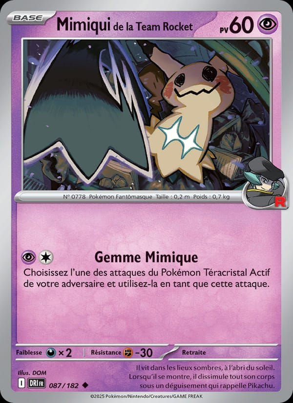 Mimiqui de la Team Rocket 087/182 Rivalités Destinées (FR)