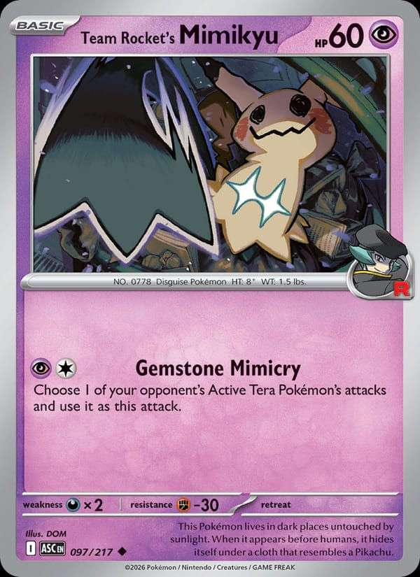 Team Rocket's Mimikyu 097/217 Ascended Heroes (EN)