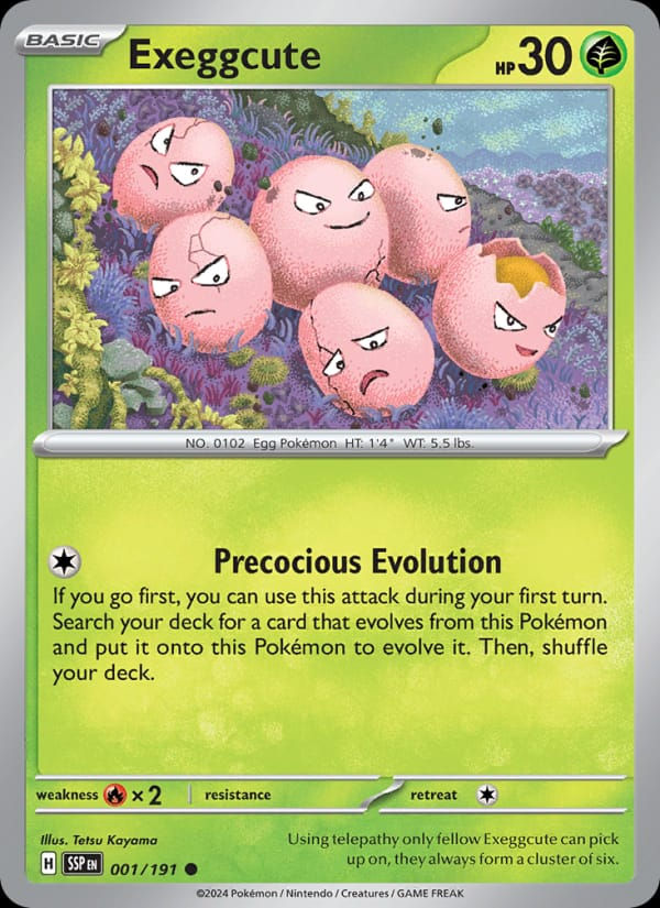 Exeggcute 001/191 Surging Sparks (EN)