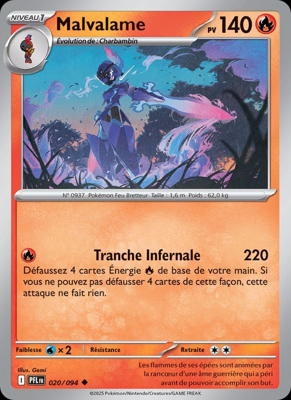 Malvalame 020/094 Flammes Fantasmagoriques (FR)