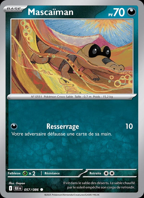 Mascaïman 057/086 Foudre Noire (FR)