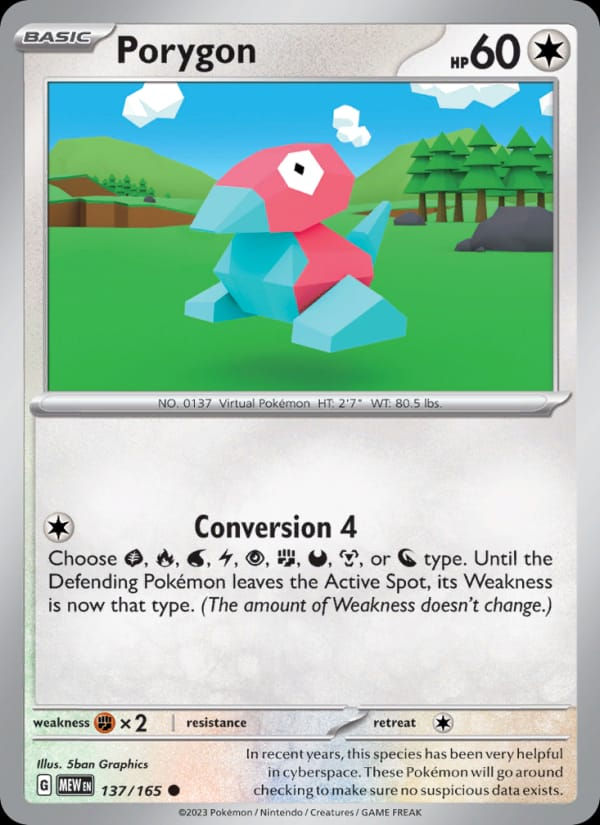 Porygon 137/165 151 (EN)