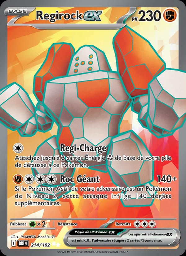 Regirock-ex 214/182 Rivalités Destinées (FR)