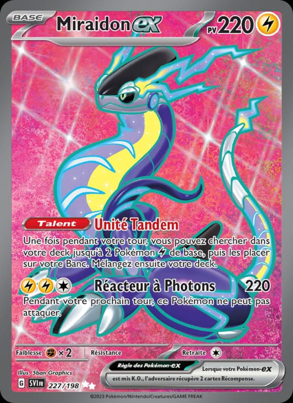Miraidon-ex 227/198 Écarlate et Violet (FR)