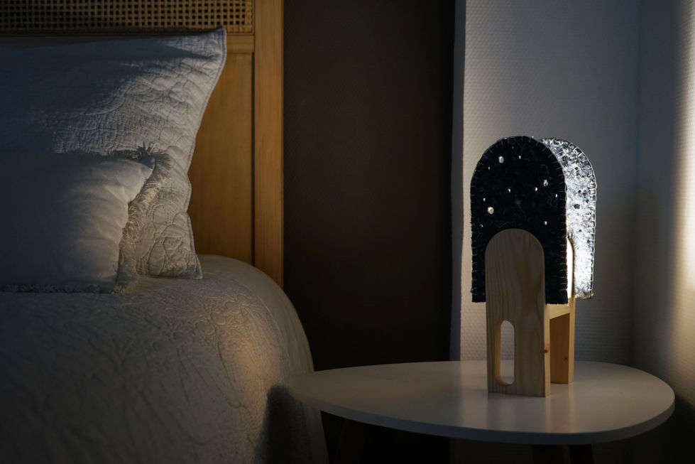 Baladeuse comme lampe de chevet allumée