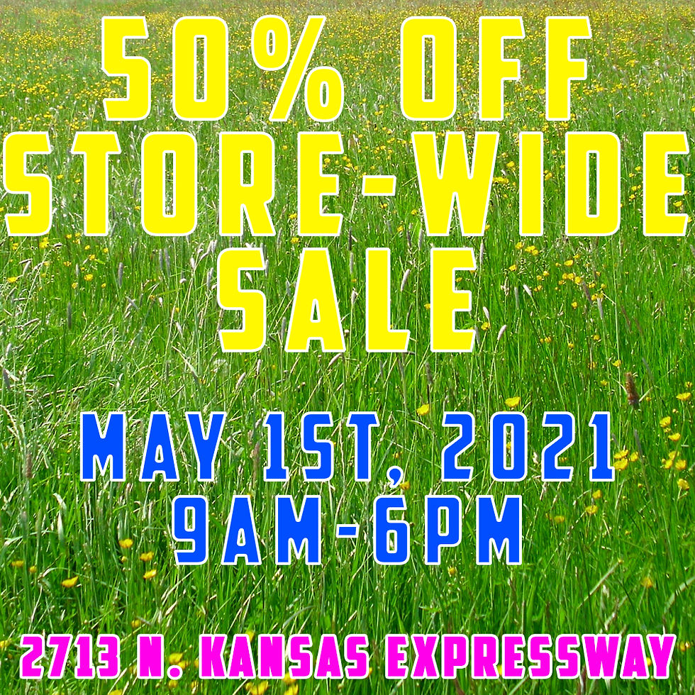 May 1st Sale - 50% Off Store Wide