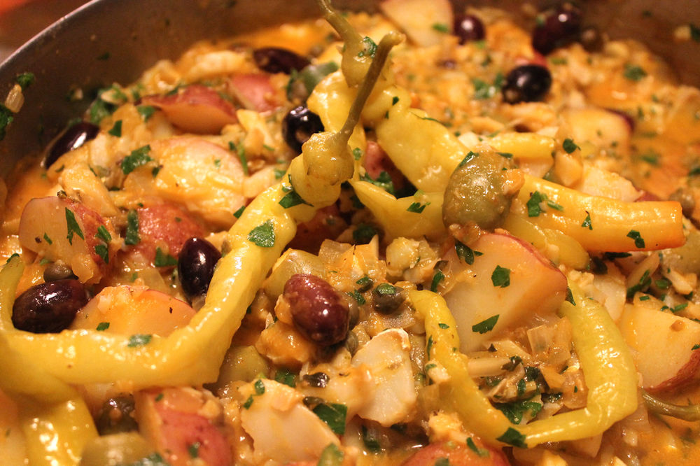 Mexican Bacalao Navideño (Dried Salted Cod)