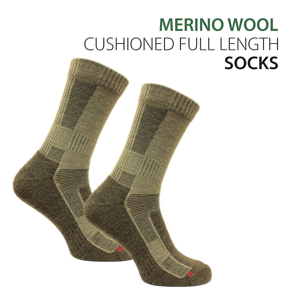 Thumbnail: 60% Merino wol Wandelsokken met demping - 2 Paar - Leonardo