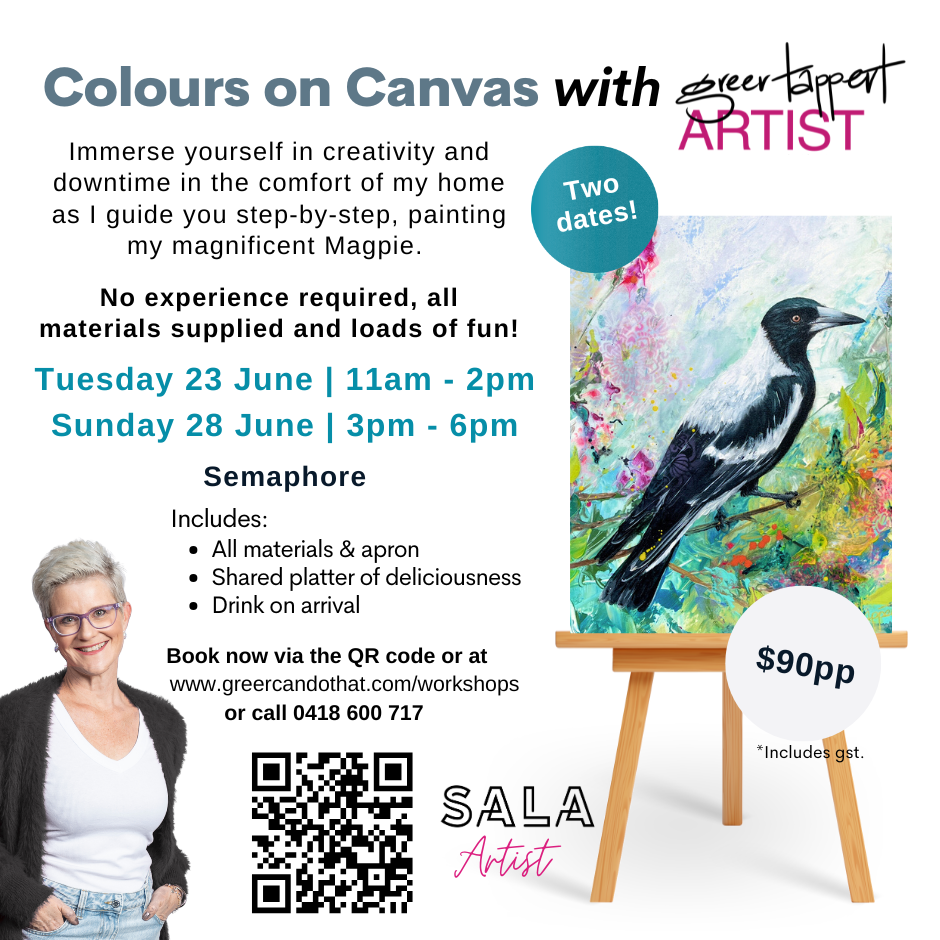 Colours on canvas 23 June - Magpie