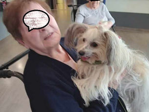 EHPAD LES COQUELICOTS BLEUETS AVEC TWIGGY ET MELCHIOR