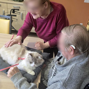 Les pères Noël Ben, Navy & Plume ont rendu visite aux patients du Centre Constance Pascal de Valenciennes pour leur apporter une bulle de bonheur – mission réussie