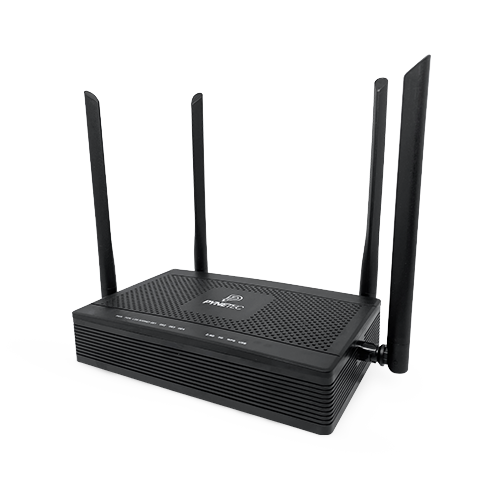 Miniatura: ONT Pynetec AC1200 de lado preta