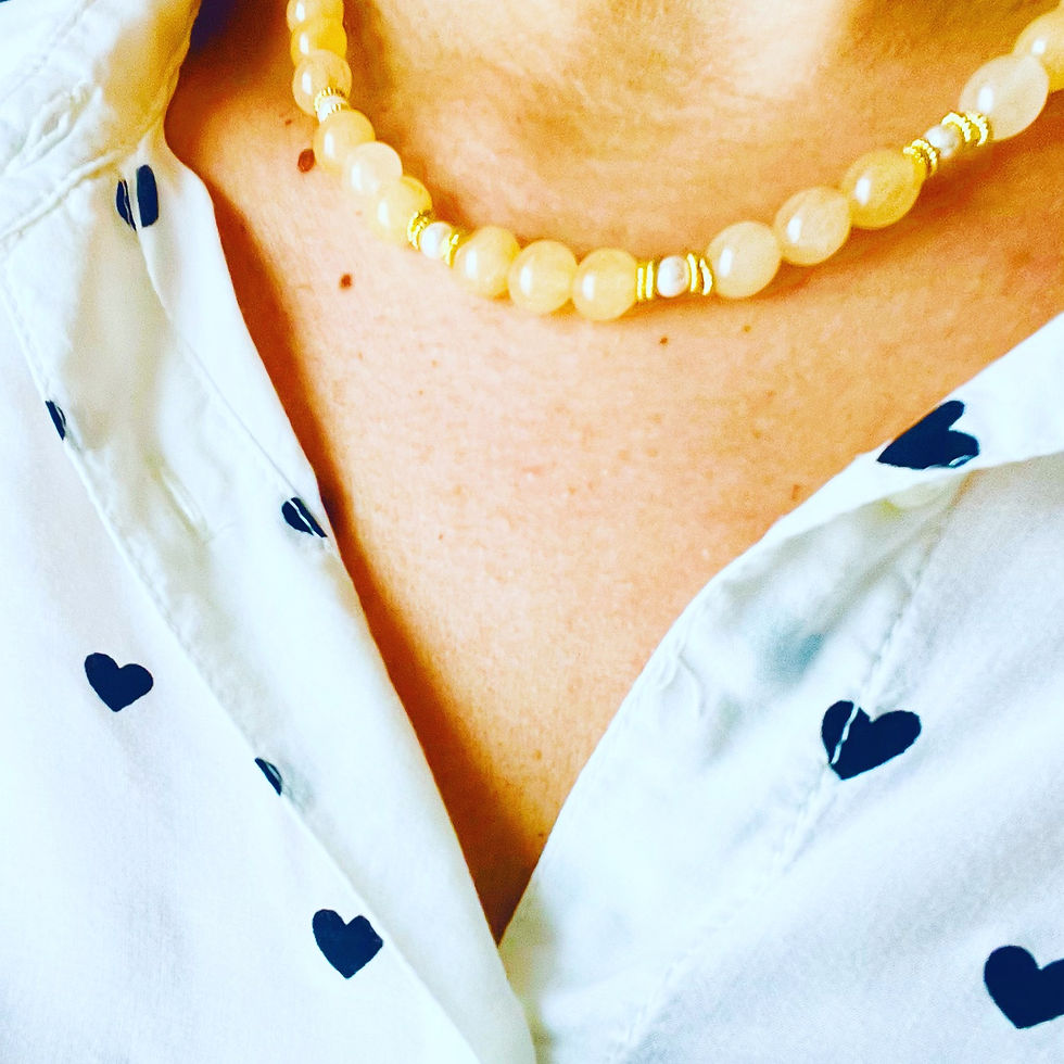 Miniatura: Collana Duble Face Agata e perline 