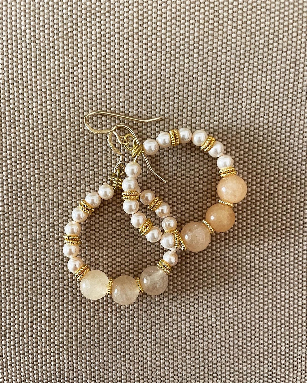 Miniatura: Collana Duble Face Agata e perline 