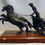Thumbnail: Antique Grand tour bronze of Charioteer on rouge marble base.