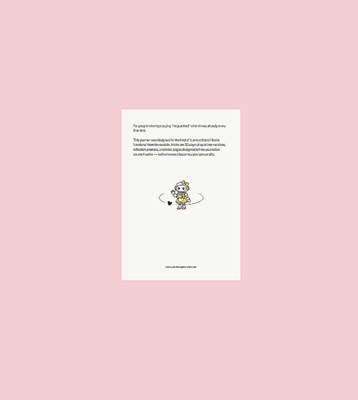 Thumbnail: Digital 30-Day Reset Burnout Recovery Planner intro page