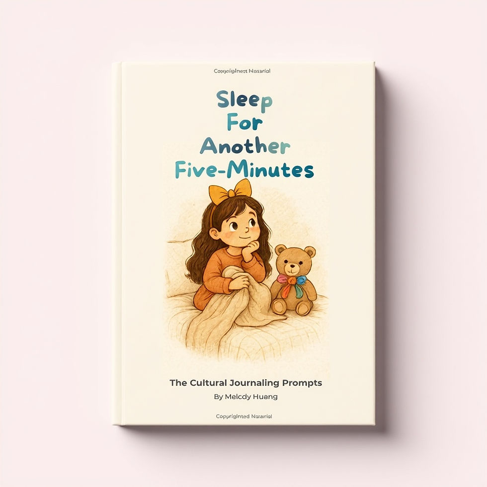 Book cover: Sleep For Another Five-Minutes, girl in bed.
