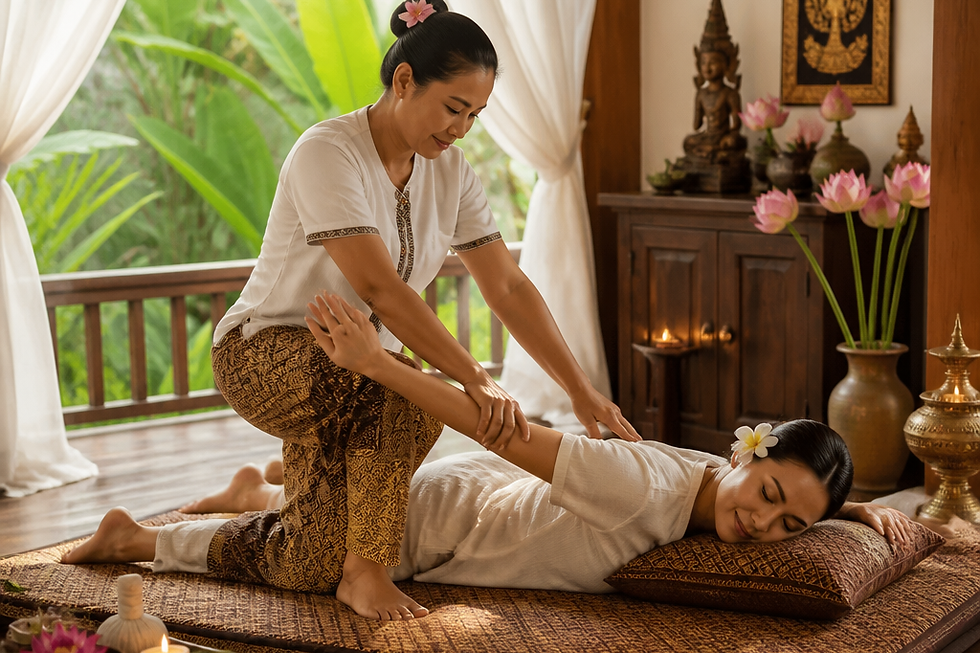 Massage Oil Application