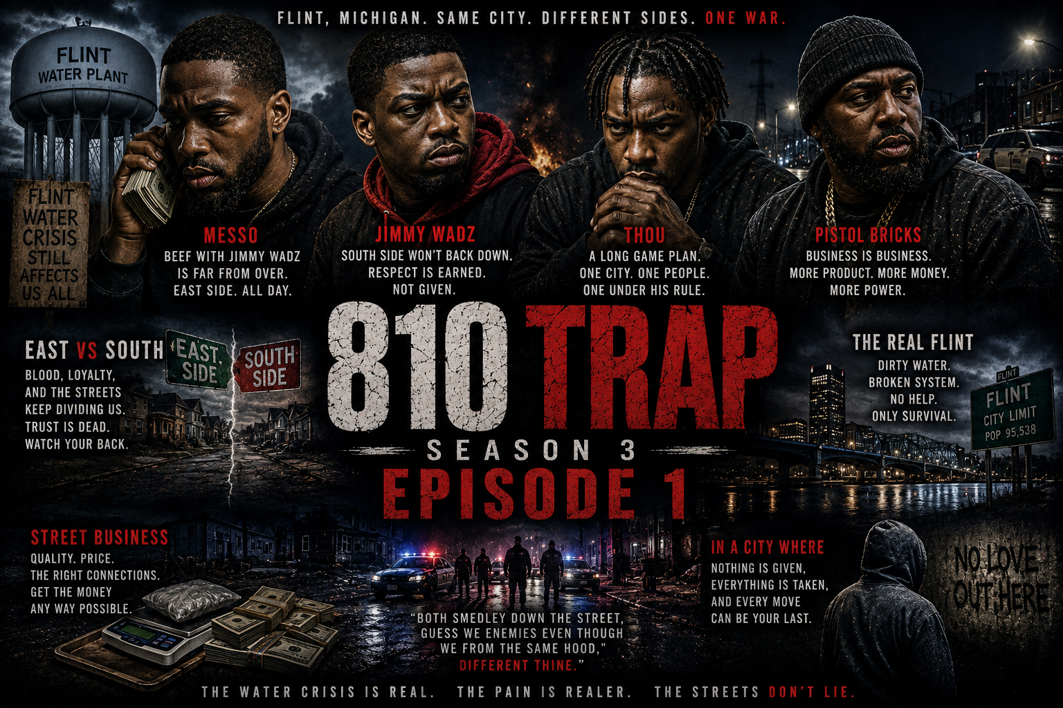 810 Trap Season 3 Episode 1: Flint, Messo, Jimmy Wadz & The Street War