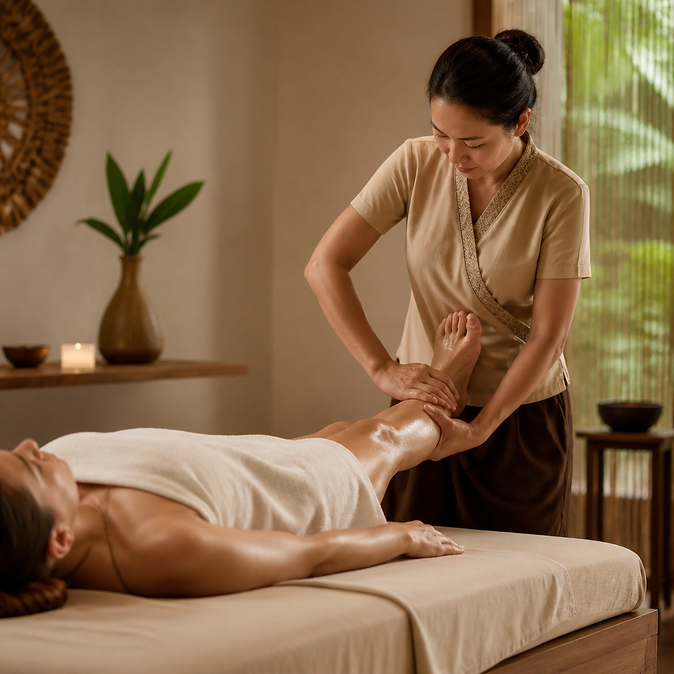 Massage Oil Application