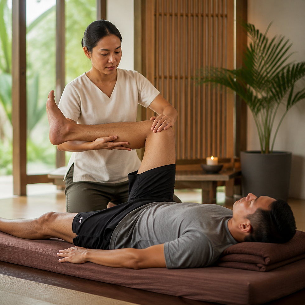 Massage Oil Application